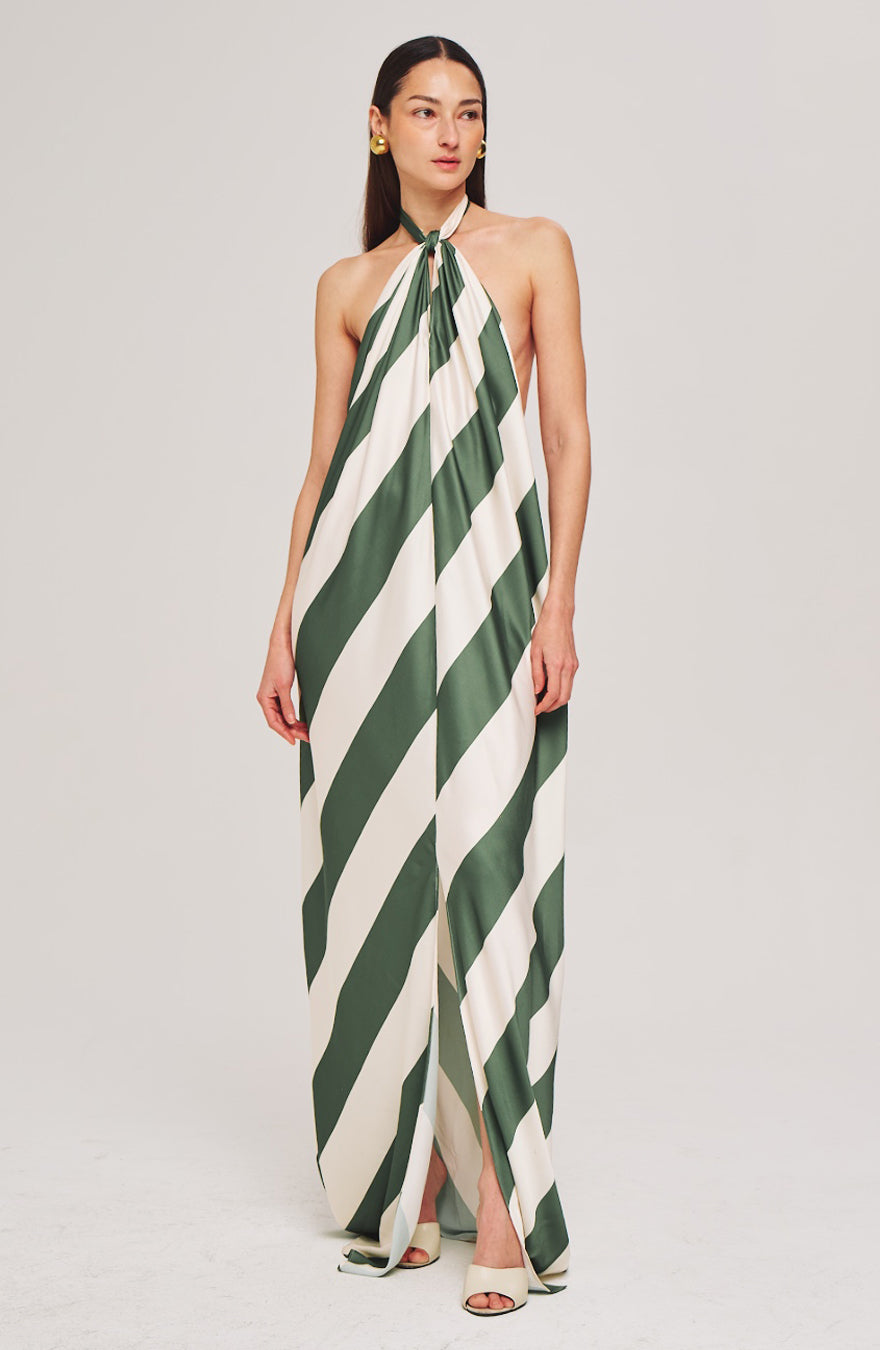 Chantell Dress - Palm Green